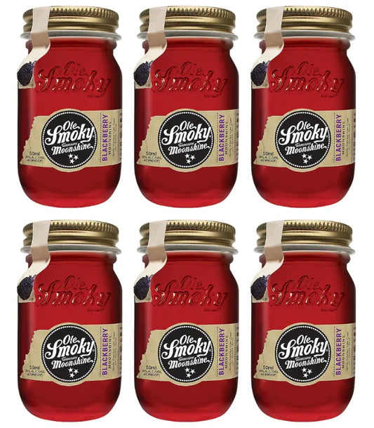 Ole Smoky Blackberry Moonshine Minis 6 x 50mL