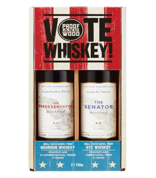 Proof And Wood Vote Whiskey Gift Set Bundle