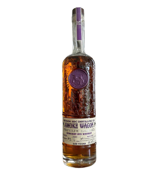 Smoke Wagon Straight Rye Whiskey Private Barrel 6 Year Old California #2 750mL