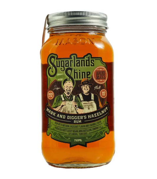 Sugarlands Mark & Digger's Hazelnut Rum Moonshine 750mL
