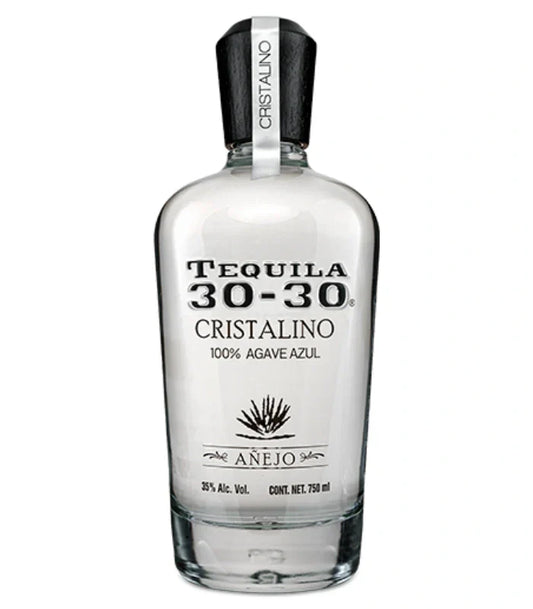 Tequila 30-30 Cristalino Anejo 750mL