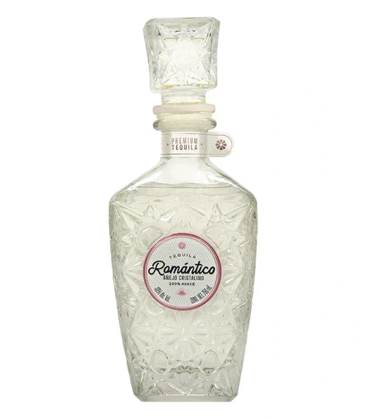 Tequila Romántico Añejo Cristalino 750mL