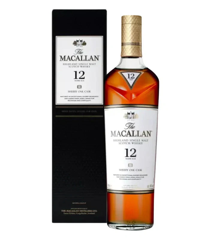 Buy The Macallan Sherry Oak 12 Years Old 750mL Online - The Barrel Tap Online Liquor Delivered