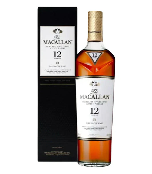 Buy The Macallan Sherry Oak 12 Years Old 750mL Online - The Barrel Tap Online Liquor Delivered