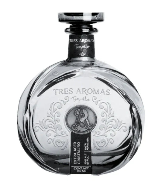 Tres Aromas Extra Aged Cristalino Tequila 750mL