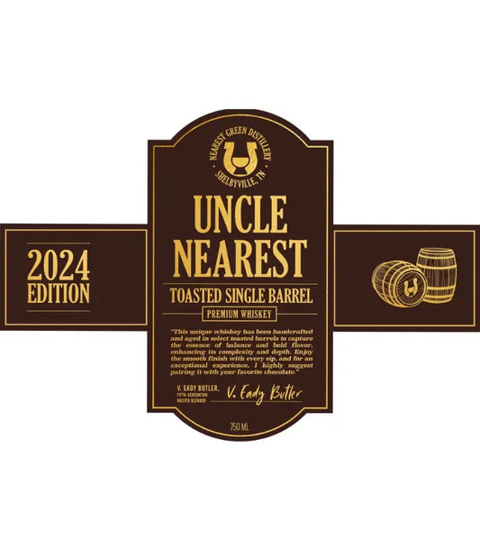 Uncle Nearest Toasted Single Barrel Tennessee Whiskey 750mL