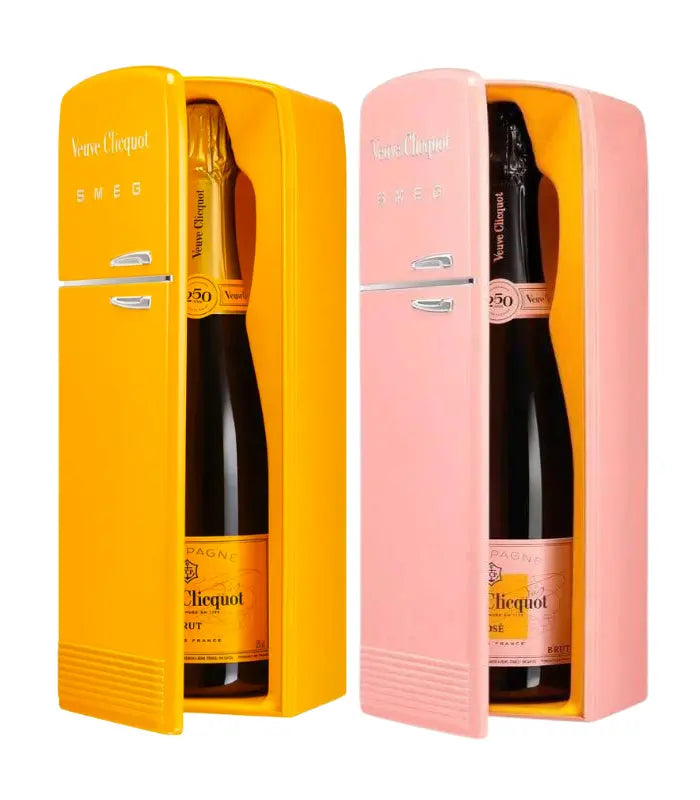 Veuve Clicquot Brut & Rose SMEG Fridge Gift Box Bundle