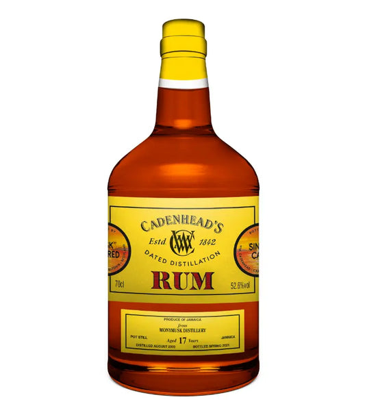 WM Cadenhead's 17 Year Rum Monymusk Distillery 700mL