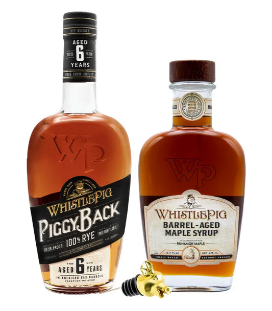 WhistlePig PiggyBack Rye w/ Pour Snout & Maple Syrup Bundle