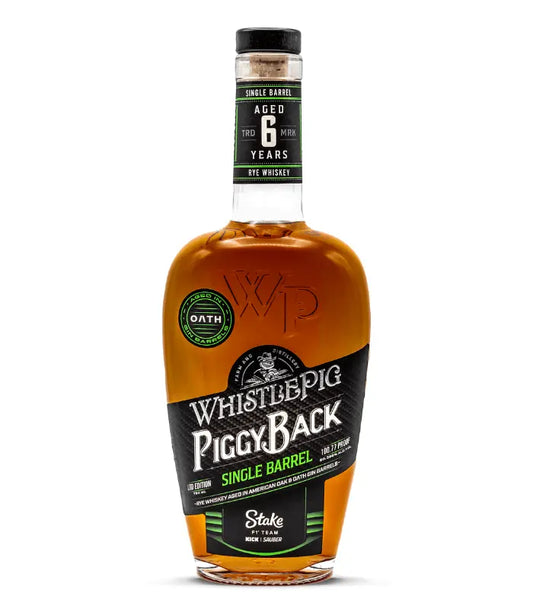 WhistlePig PiggyBack Rye: Stake F1® Team KICK Sauber Single Barrel 750mL
