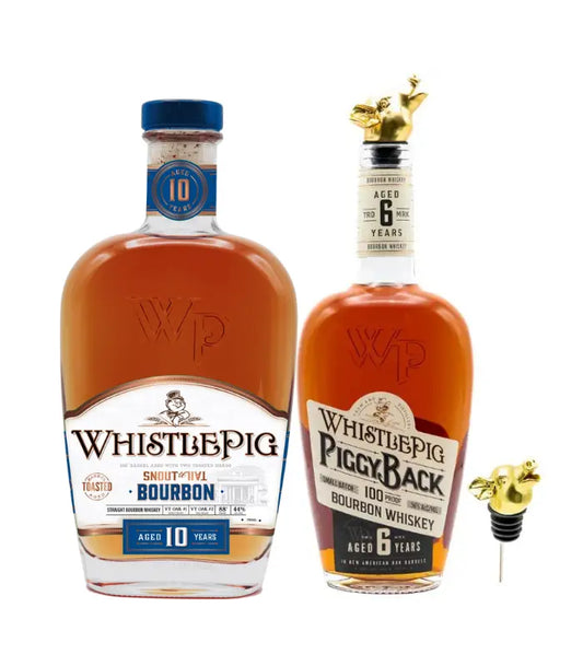 WhistlePig Snout to Tail 10 Year & Piggyback 6 Year Bourbon Pour Snout Bundle
