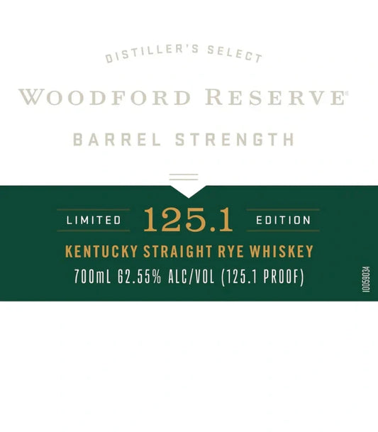 Woodford Reserve Barrel Strength Straight Rye Whiskey 700mL