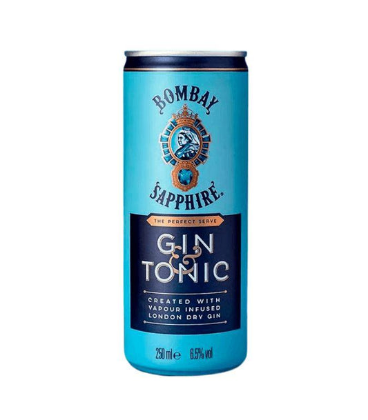 Buy Bombay Sapphire Gin & Tonic Ready To Drink 4 Pack Cans Online - The Barrel Tap Online Liquor Delivered