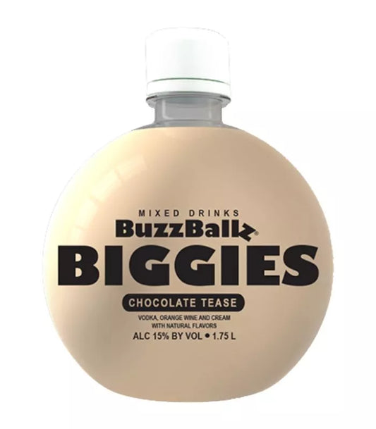 Buy Buzzballz Biggies Chocolate Tease Pre-Mixed Cocktails 1.75L Online - The Barrel Tap Online Liquor Delivered