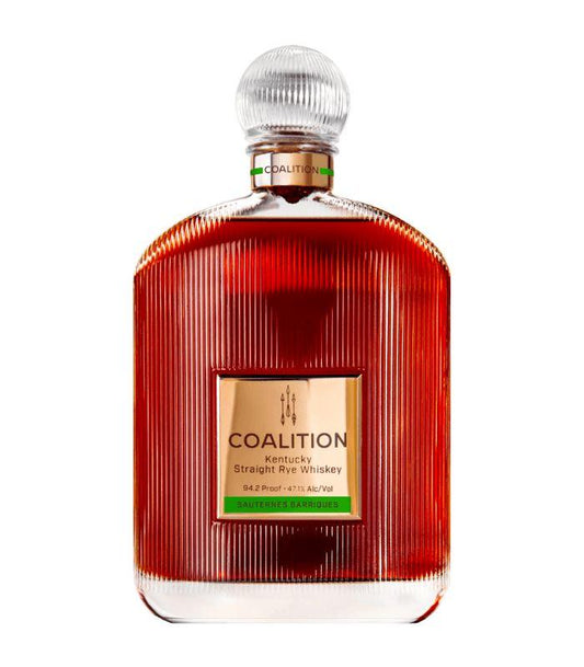Buy Coalition Finished in Sauternes Barriques Kentucky Straight Rye Whiskey 94.2 Proof 750mL Online - The Barrel Tap Online Liquor Delivered