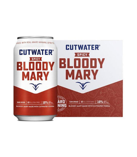Buy Cutwater Spicy Bloody Mary 4 Pack Online - The Barrel Tap Online Liquor Delivered