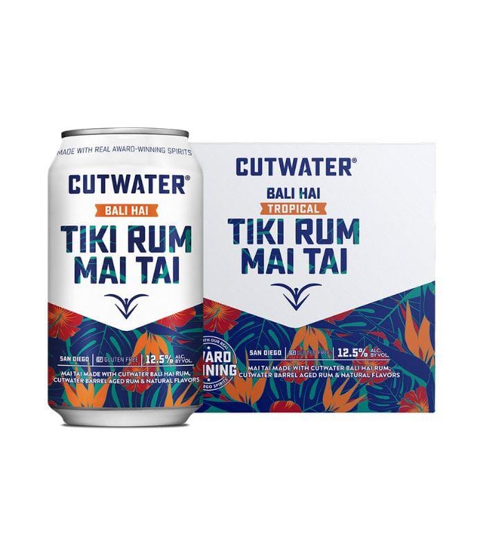 Buy Cutwater Tiki Rum Mai Tai 4 Pack Online - The Barrel Tap Online Liquor Delivered