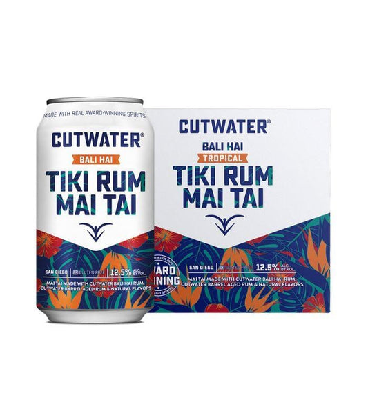 Buy Cutwater Tiki Rum Mai Tai 4 Pack Online - The Barrel Tap Online Liquor Delivered