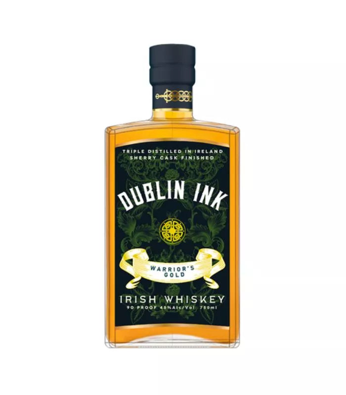 Buy Dublin Ink Warrior's Gold Sherry Cask Irish Whiskey 750mL Online - The Barrel Tap Online Liquor Delivered
