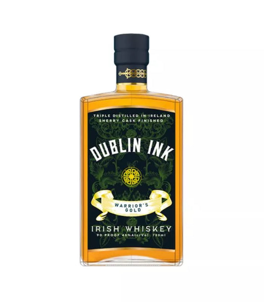 Buy Dublin Ink Warrior's Gold Sherry Cask Irish Whiskey 750mL Online - The Barrel Tap Online Liquor Delivered
