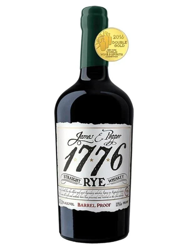 Buy James E. Pepper 1776 Straight Rye Barrel Proof Whiskey 750mL Online - The Barrel Tap Online Liquor Delivered