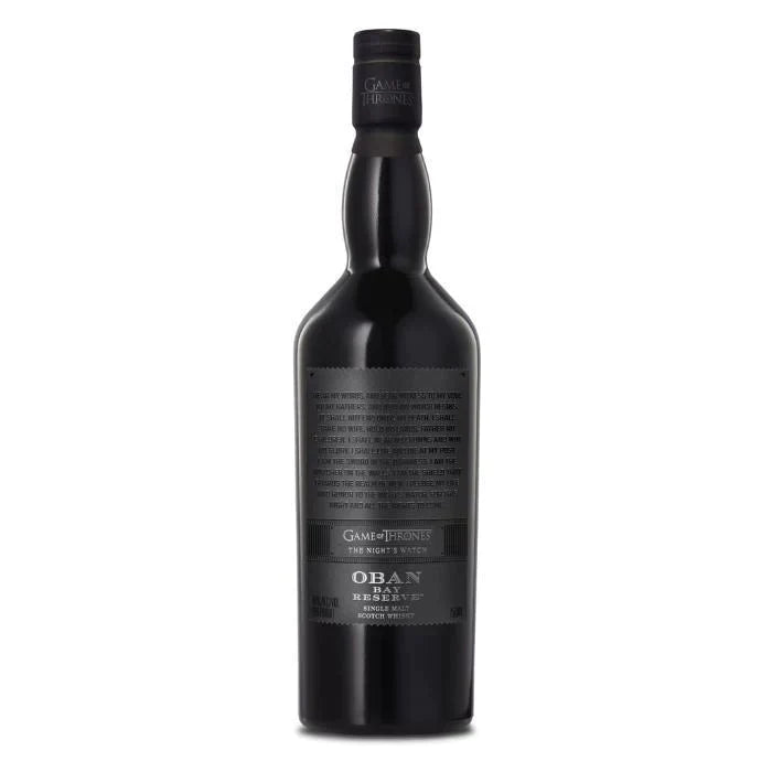 Buy Oban Bay Reserve Scotch | Game of Thrones The Night's Watch Online - The Barrel Tap Online Liquor Delivered