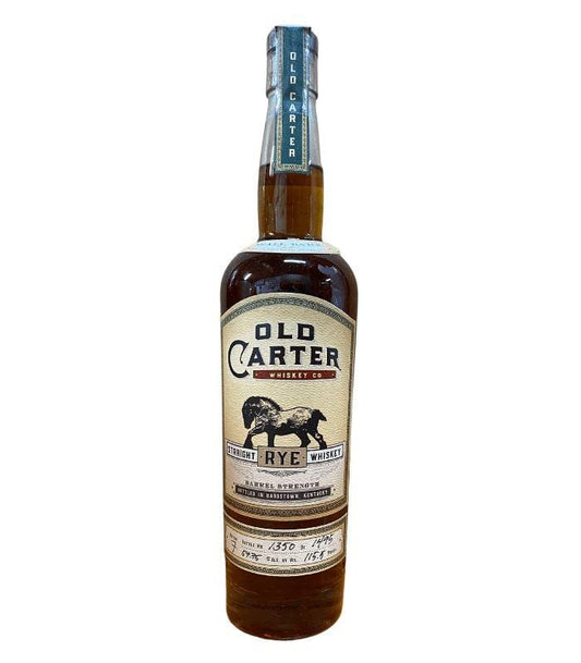 Buy Old Carter Straight Rye Whiskey Batch 7 2021 Release Online - The Barrel Tap Online Liquor Delivered