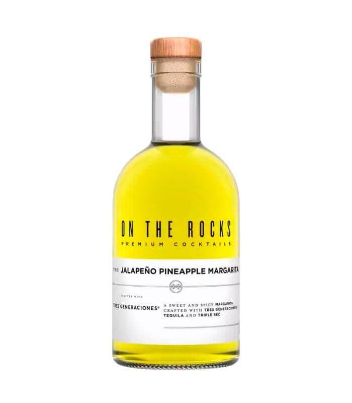 Buy On The Rocks The Jalapeño Pineapple Margarita Tres Generaciones Tequila Premium Cocktails 375mL Online - The Barrel Tap Online Liquor Delivered