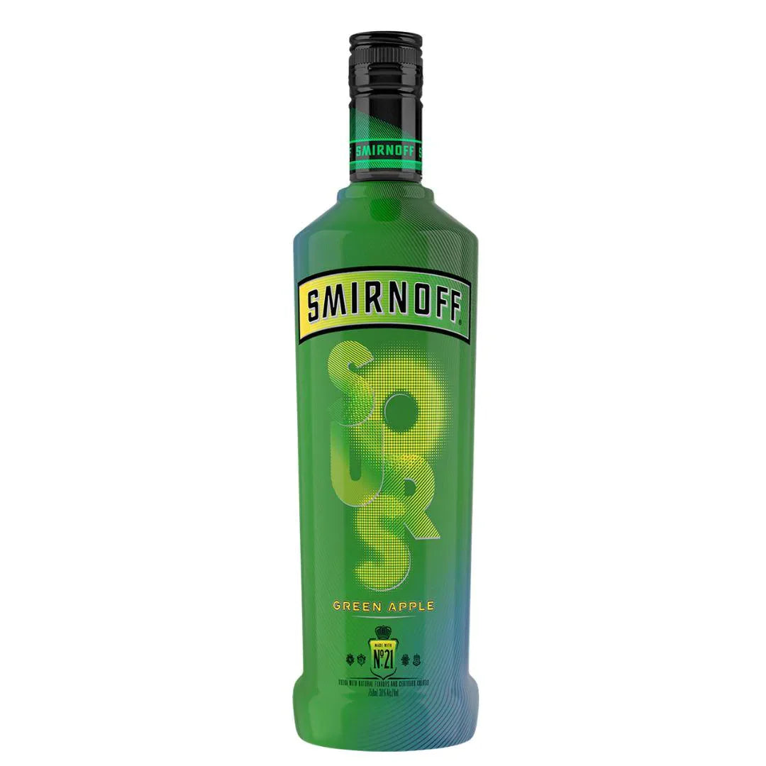 Buy Smirnoff Sours Green Apple Vodka Online - The Barrel Tap Online Liquor Delivered