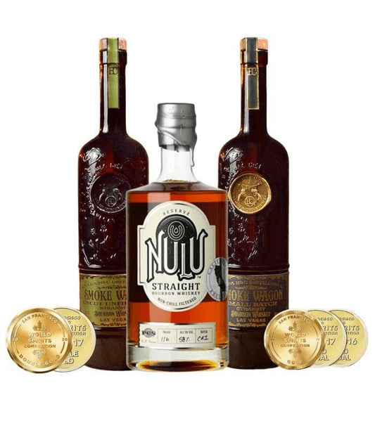 Buy Smoke Wagon & Nulu Bourbon Whiskey Bundle Online - The Barrel Tap Online Liquor Delivered