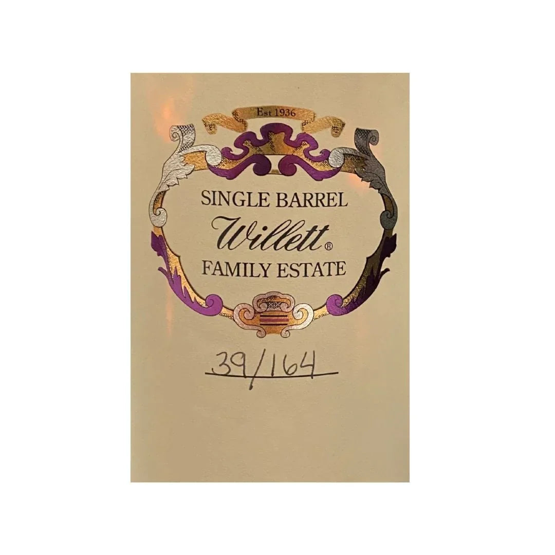 Buy Willett Straight Kentucky Bourbon Whiskey Aged 6 Years 56% ABV Barrel No. 1986 Online - The Barrel Tap Online Liquor Delivered